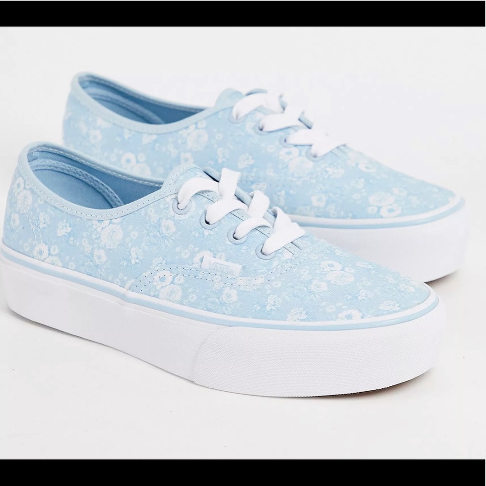 (NWOB/NWOT) Vans Authentic Platform (Tonal Floral) 8W/6.5M